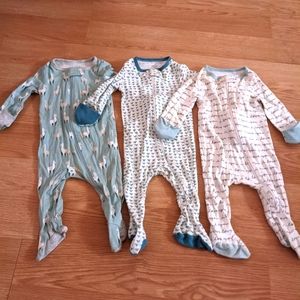 Cloud island cotton zippered sleepers 3-6 months